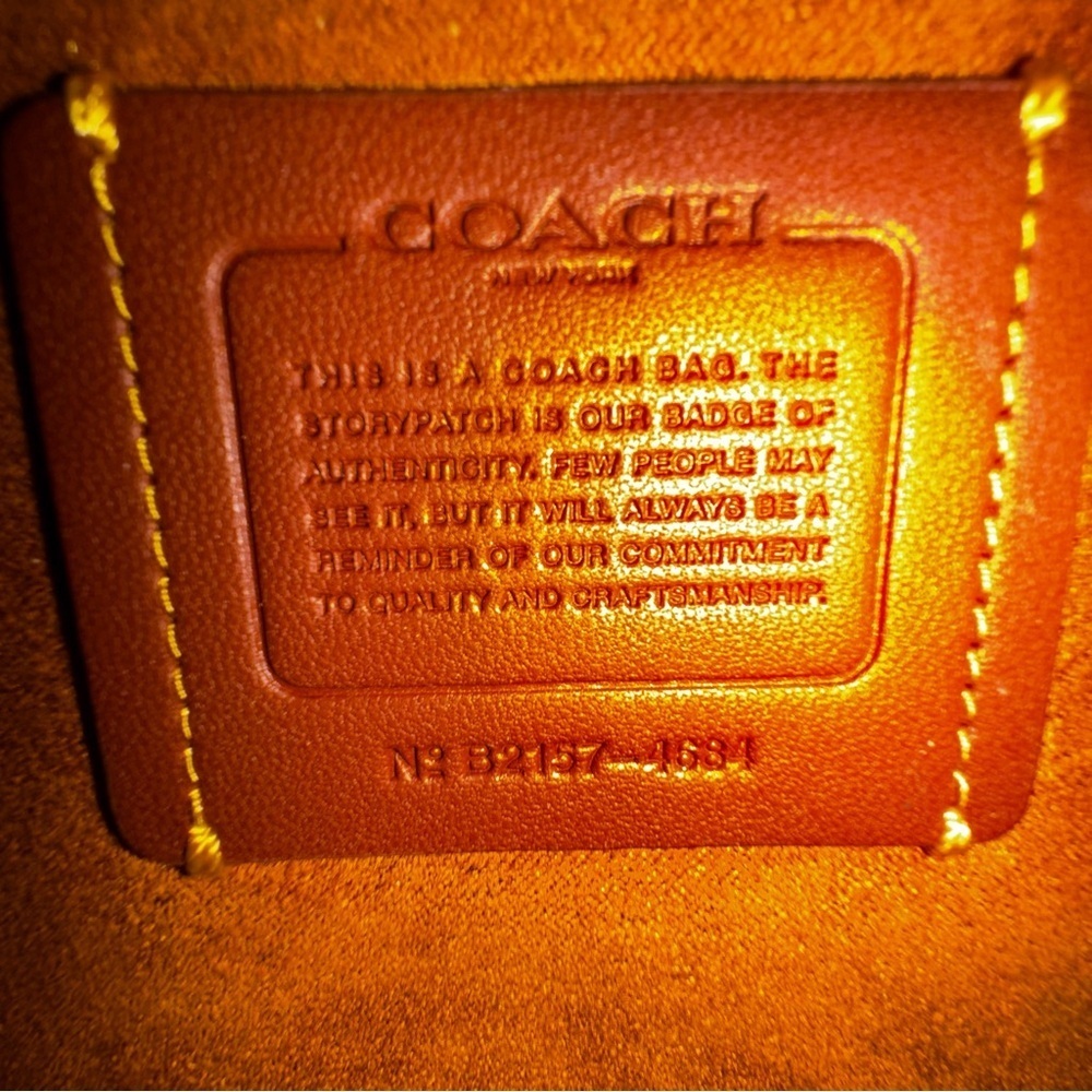 NWT PRICE FIRM Coach Madison Bag Quilting in Chalk/Brass Hardware/Chain/Turnlock - Picture 6 of 16